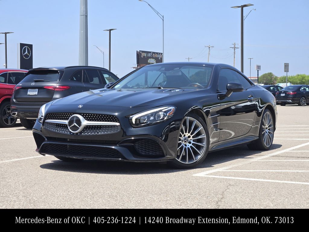 Black 2018 Mercedes-Benz SL-Class SL 550 Convertible Rear-Wheel Drive 9-Speed Automatic