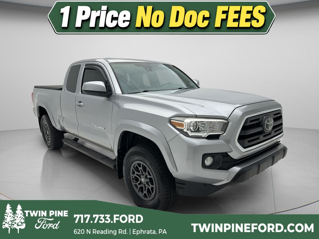 Silver Sky Metallic 2018 Toyota Tacoma Pickup Truck Four-Wheel Drive 6-Speed Automatic
