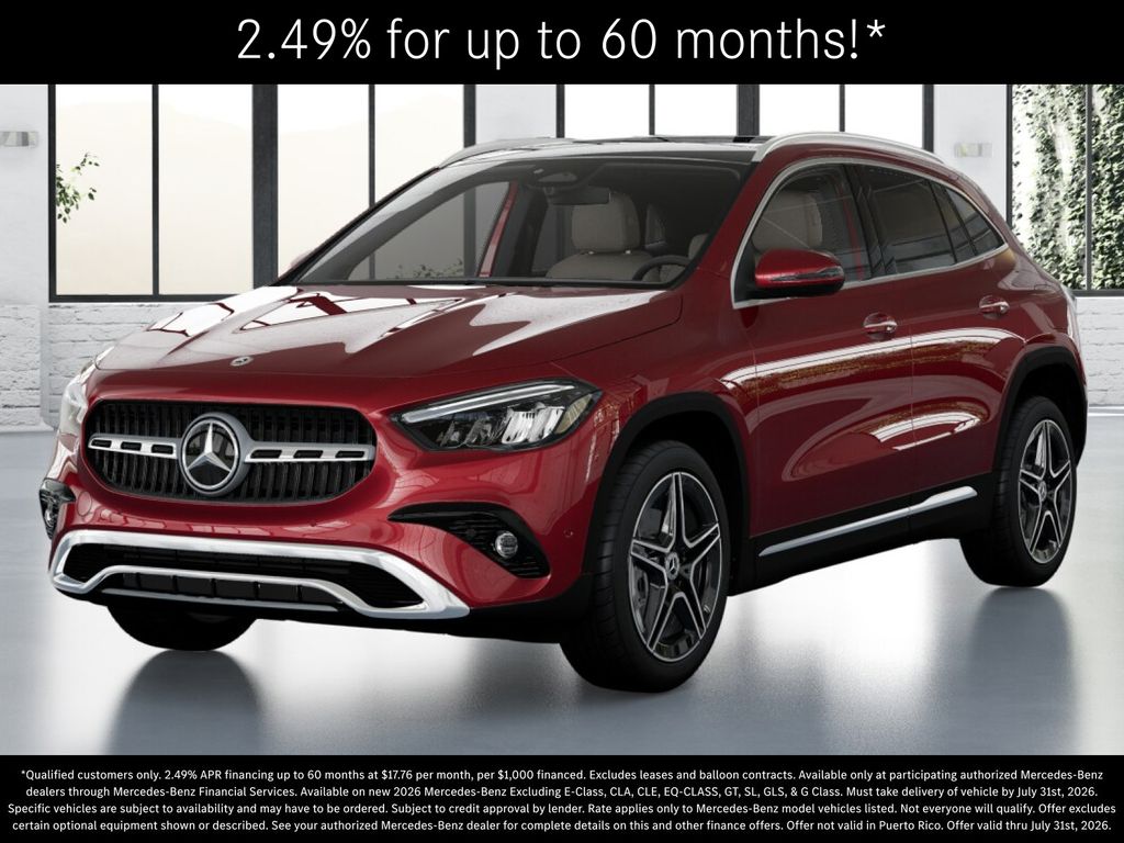 MANUFAKTUR Patagonia Red Metallic 2026 Mercedes-Benz GLA SUV / Crossover All-Wheel Drive 8-Speed Dual Clutch