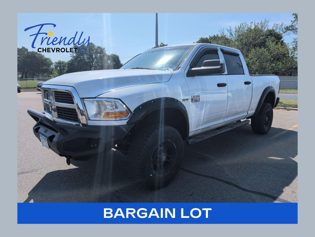 Bright White Clearcoat 2012 RAM 2500 ST Crew Cab 4WD Pickup Truck Four-Wheel Drive 6-Speed Automatic