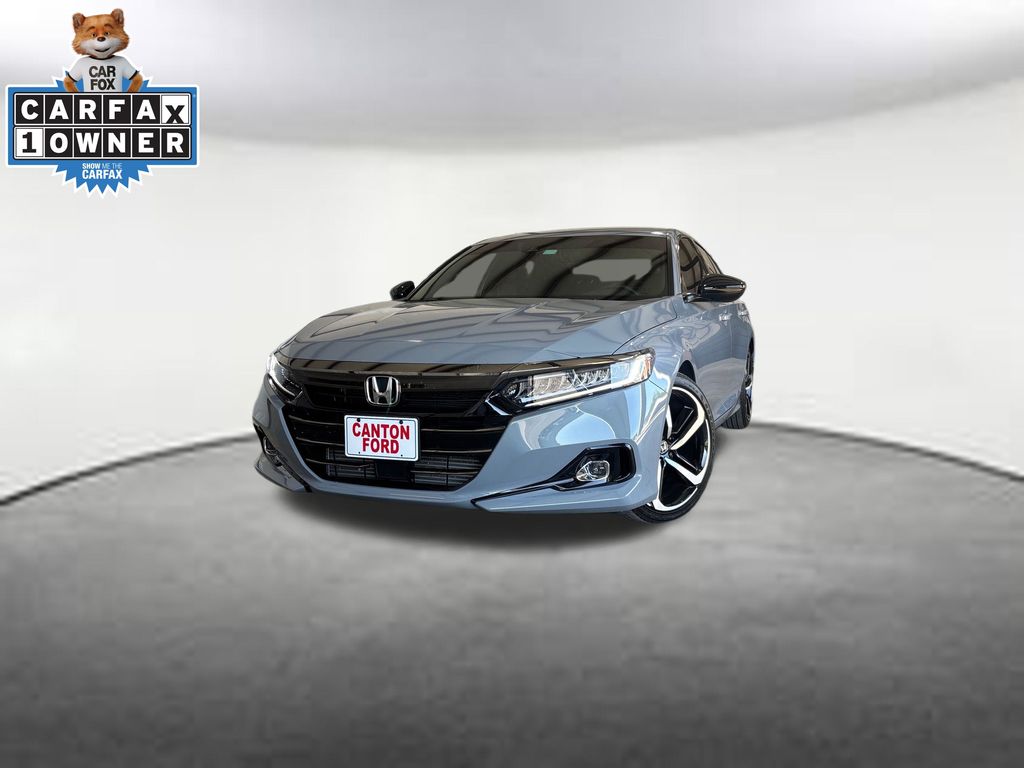 Gray 2022 Honda Accord Sedan Front-Wheel Drive Continuously Variable Transmission