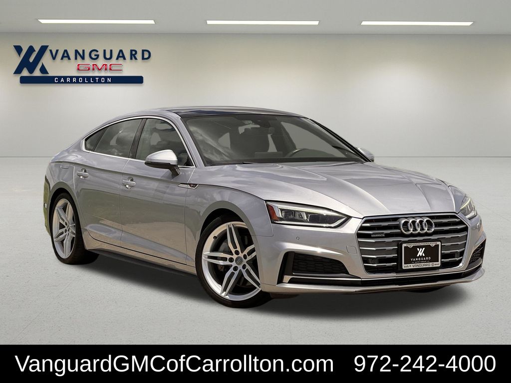Gray 2019 Audi A5 Sportback Sedan All-Wheel Drive 7-Speed Automatic