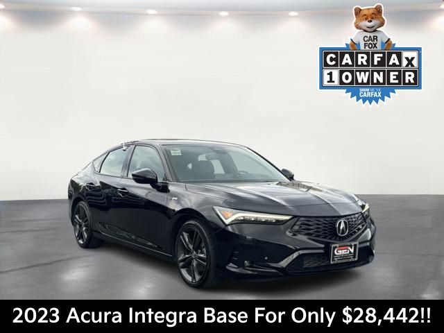 Black 2023 Acura Integra Sedan Front-Wheel Drive 6-Speed Manual