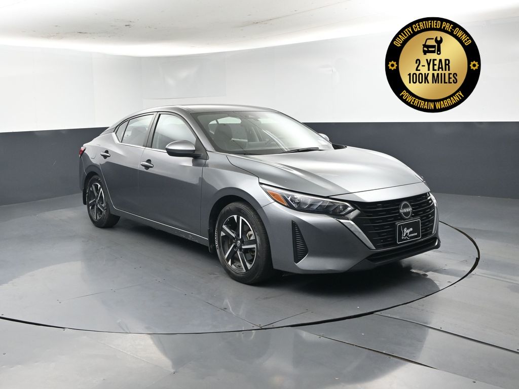 Gray (Gun Metallic) 2024 Nissan Sentra Sedan Front-Wheel Drive Continuously Variable Transmission