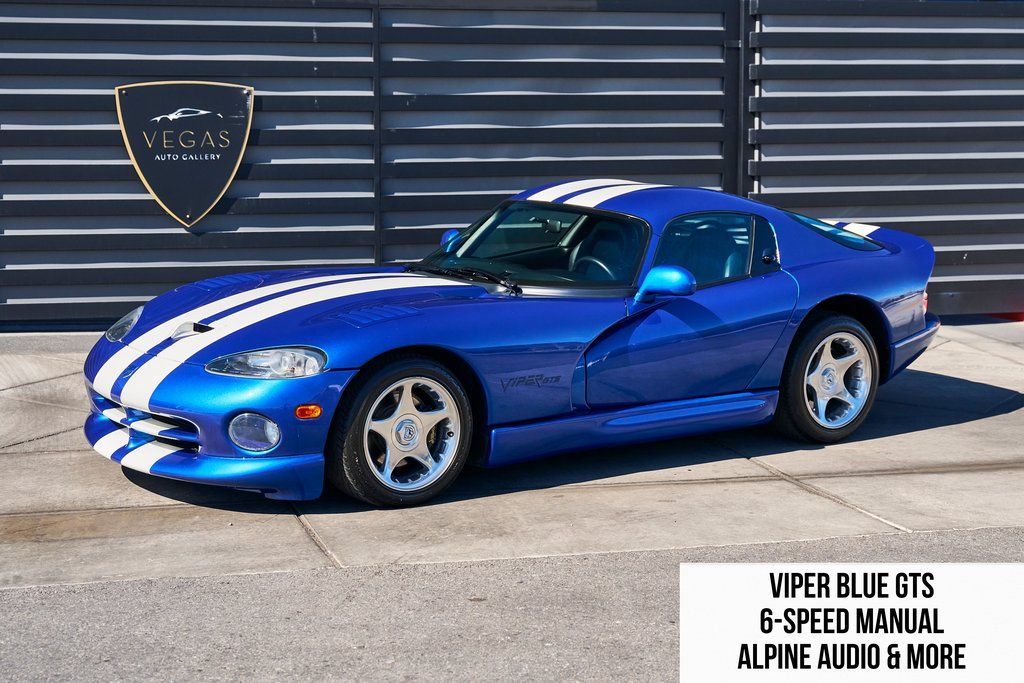 Viper Blue Pearl Metallic 1996 Dodge Viper Coupe Rear-Wheel Drive 6-Speed Manual