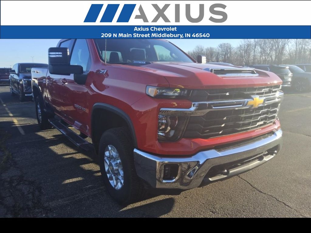Red 2024 Chevrolet Silverado 2500HD LT Crew Cab 4WD Pickup Truck Four-Wheel Drive Automatic