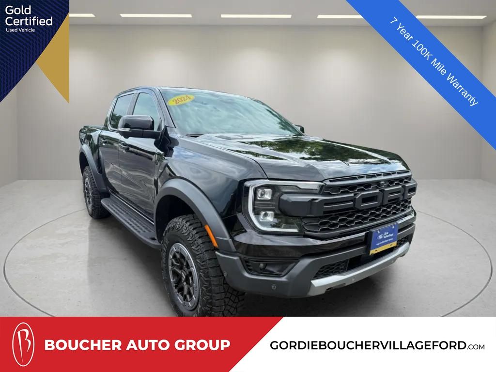 Shadow Black 2024 Ford Ranger Pickup Truck Four-Wheel Drive Automatic