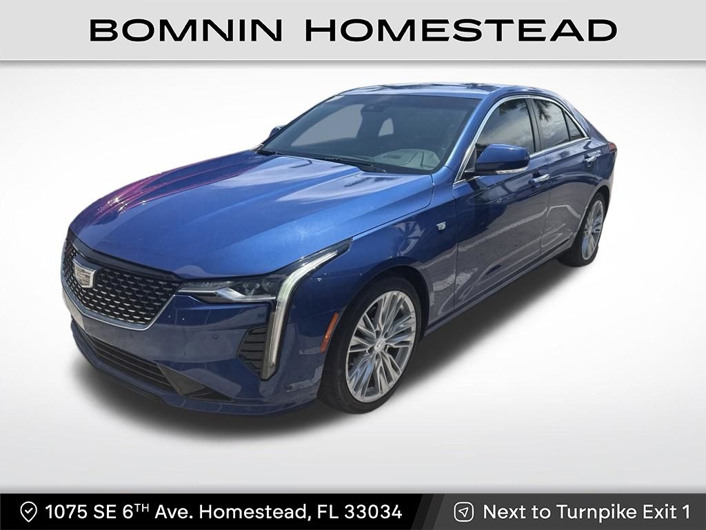 Wave Metallic 2023 Cadillac CT4 Sedan Rear-Wheel Drive 8-Speed Automatic