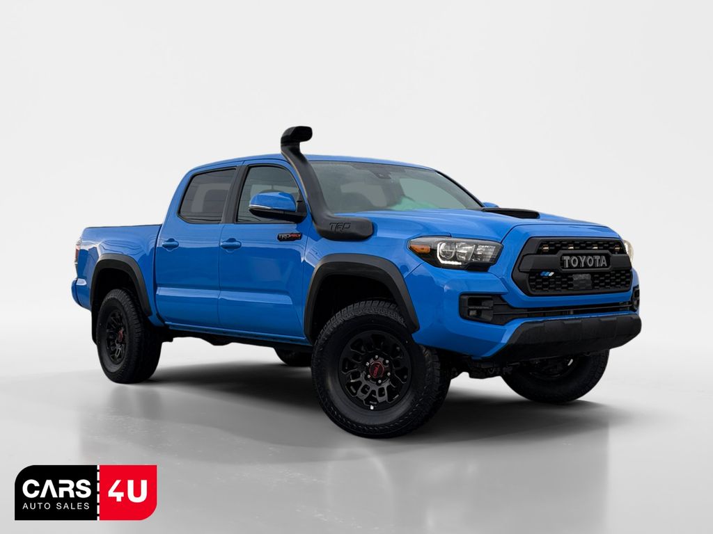 Blue 2019 Toyota Tacoma Pickup Truck Four-Wheel Drive 6-Speed Automatic