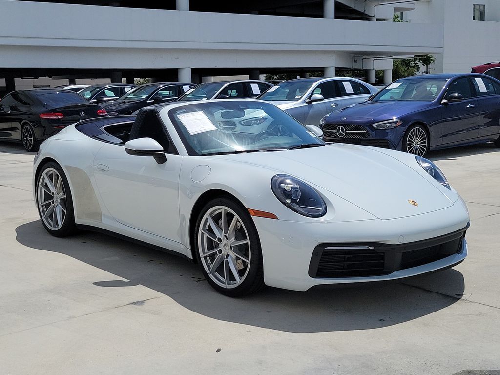 White 2020 Porsche 911 Convertible Rear-Wheel Drive 8-Speed Automatic
