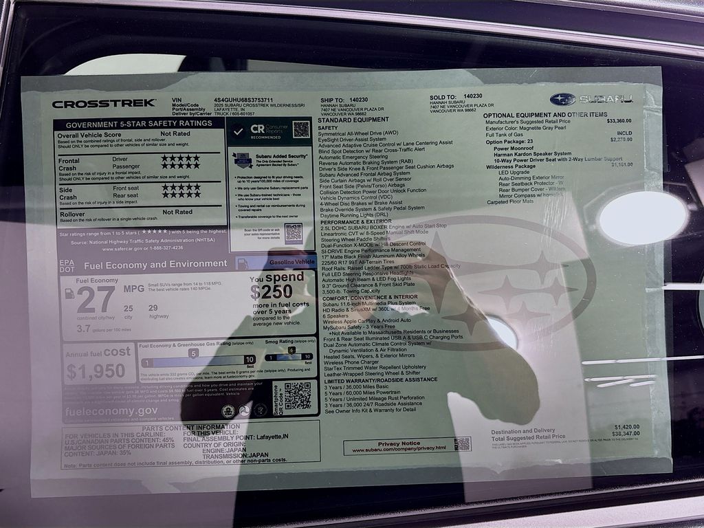 2025 Subaru Crosstrek Wilderness