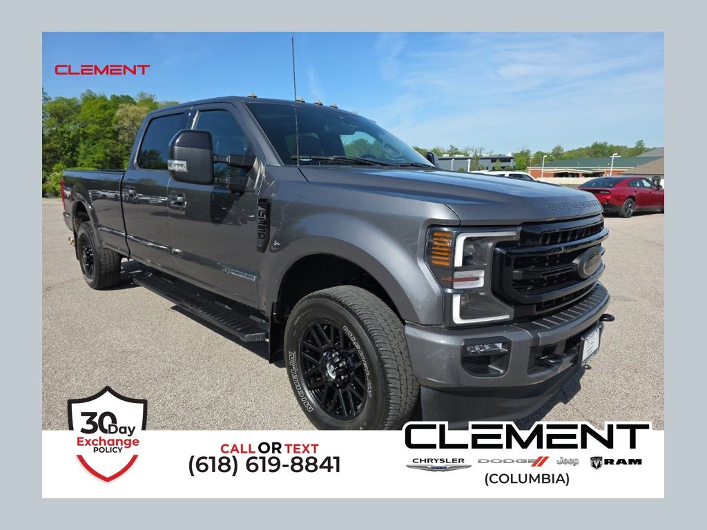 Gray Metallic 2022 Ford F-350 Super Duty Lariat Crew Cab 4WD Pickup Truck Four-Wheel Drive Automatic