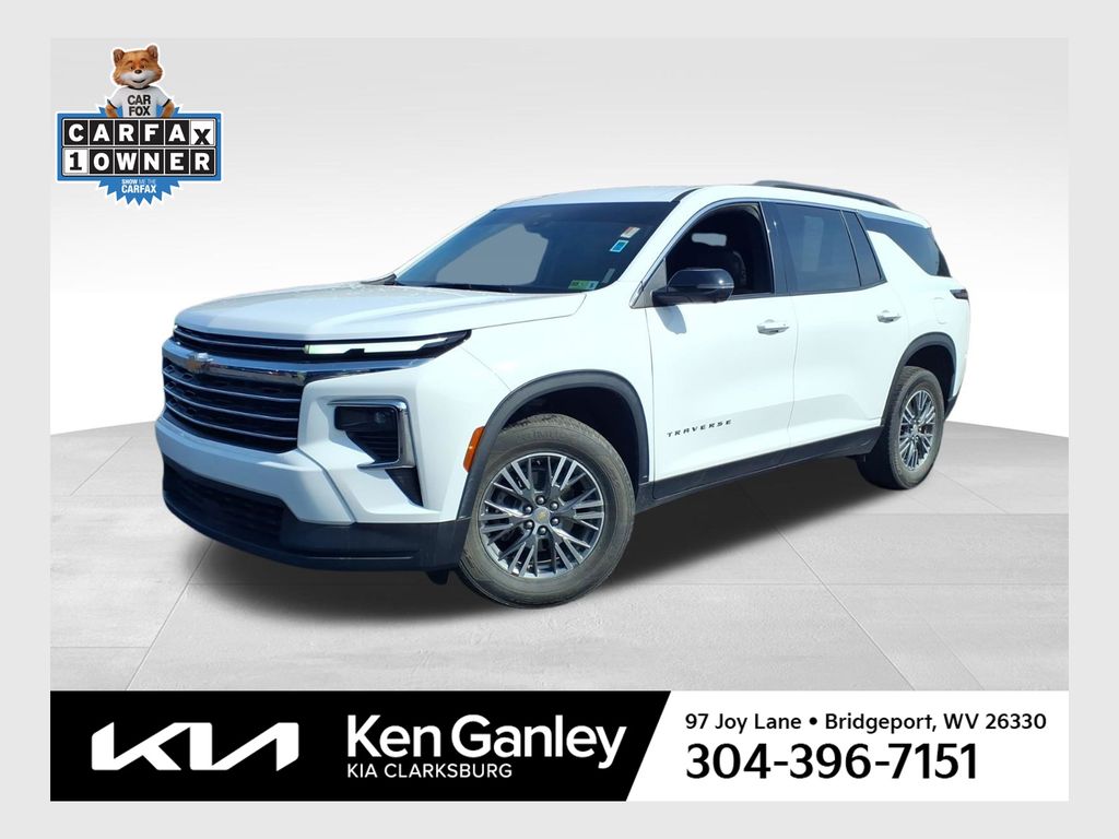 Summit White 2024 Chevrolet Traverse LT AWD SUV / Crossover Four-Wheel Drive 8-Speed Automatic