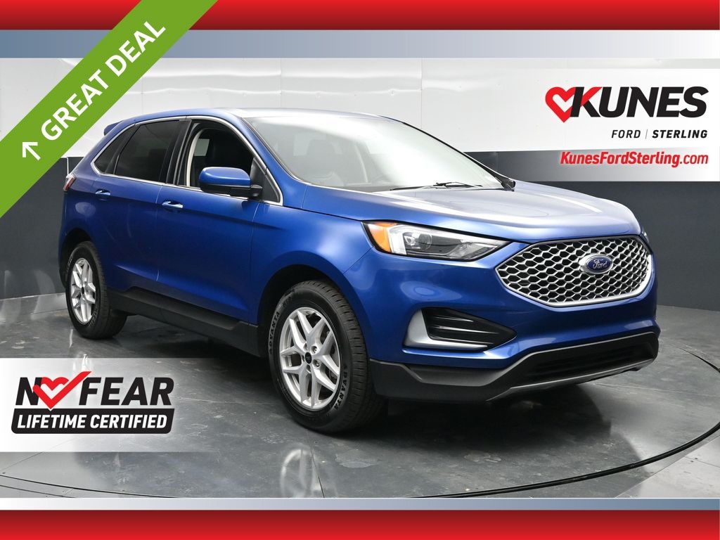 Blue Metallic 2024 Ford Edge SEL AWD SUV / Crossover All-Wheel Drive 8-Speed Automatic