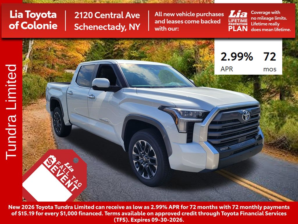 Pearl 2026 Toyota Tundra Pickup Truck Four-Wheel Drive Automatic