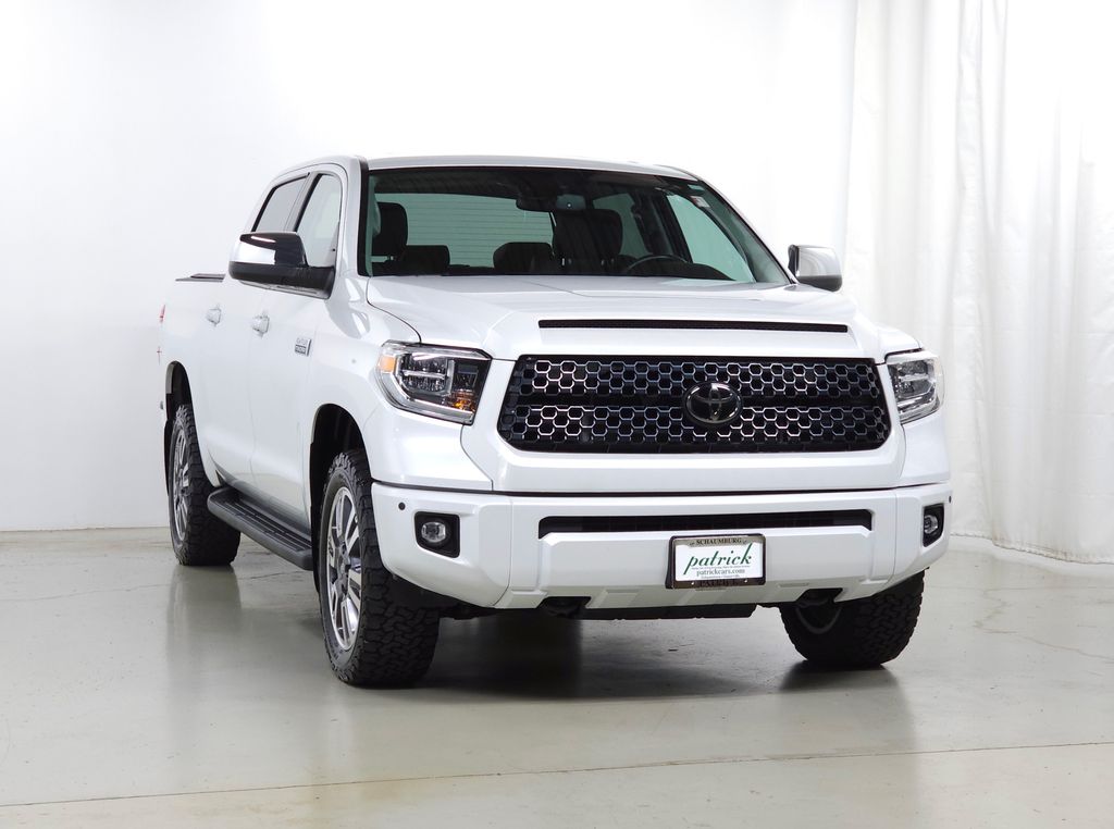 White (Wind Chill Pearl) 2021 Toyota Tundra Pickup Truck Four-Wheel Drive 6-Speed Automatic
