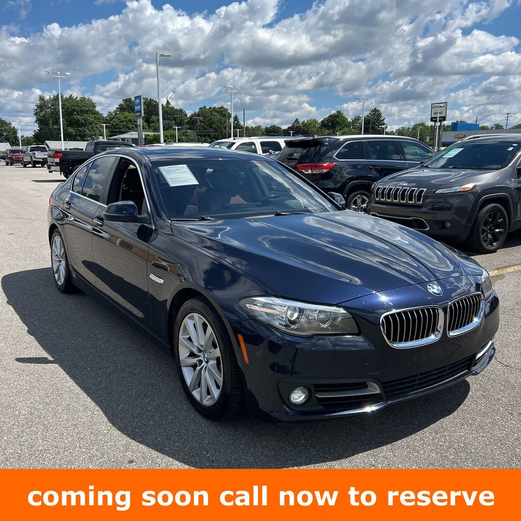 Imperial Blue Metallic 2016 BMW 5 Series Sedan All-Wheel Drive 8-Speed Automatic