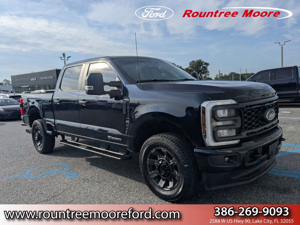 Blue Metallic 2025 Ford F-350 Super Duty Pickup Truck Four-Wheel Drive Automatic