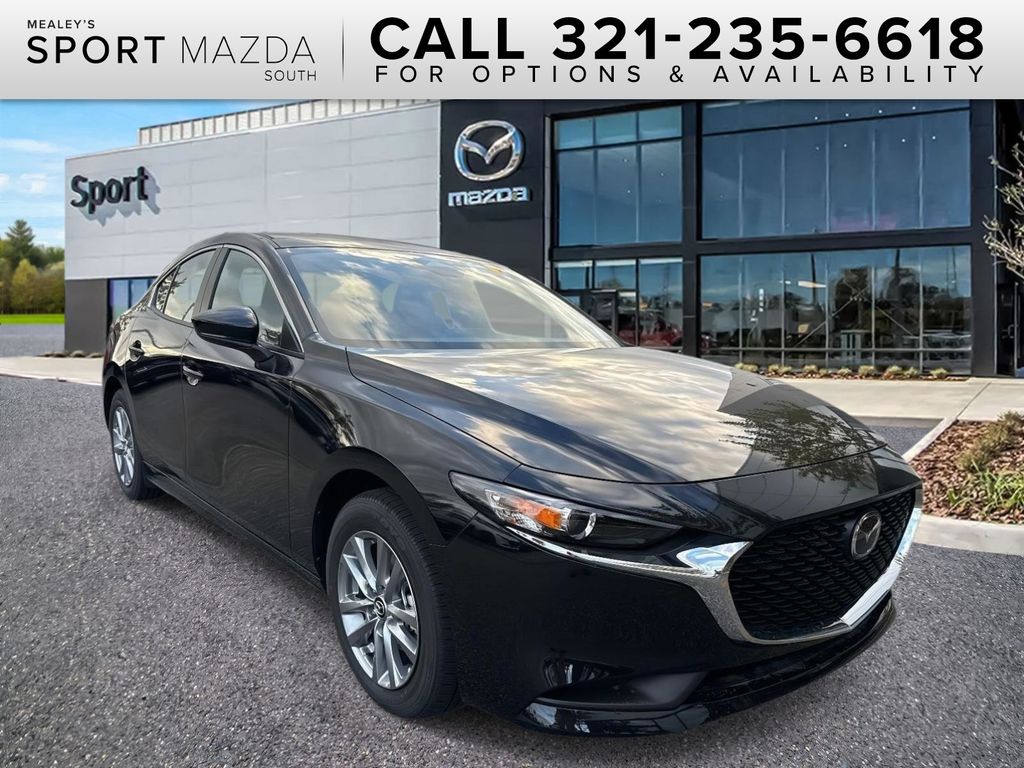 Jet Black Mica 2026 Mazda MAZDA3 Sedan Front-Wheel Drive 6-Speed Automatic