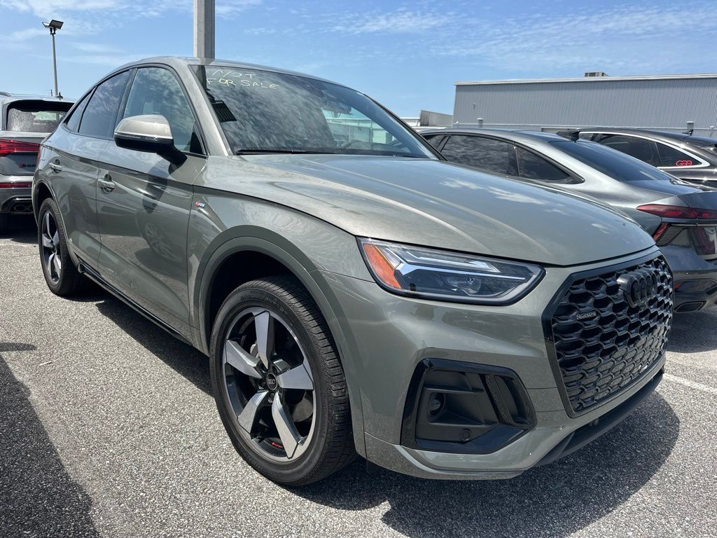 Chronos Gray Metallic 2023 Audi Q5 Sportback Sedan All-Wheel Drive 7-Speed Automatic