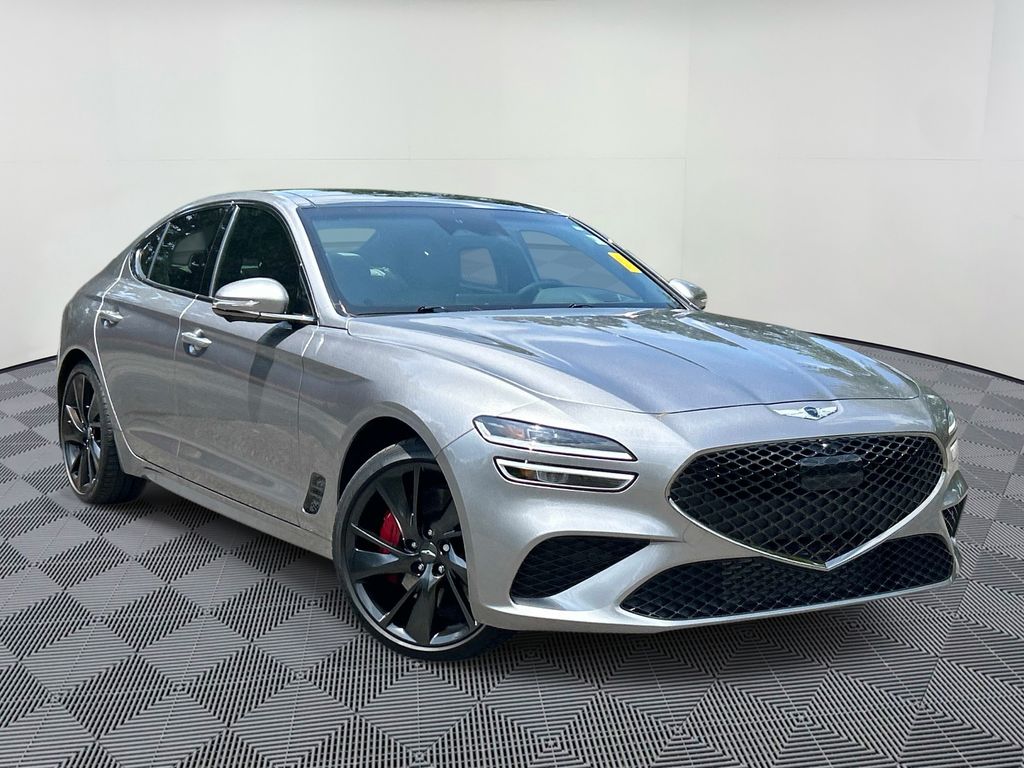Savile Silver 2023 Genesis G70 Sedan Rear-Wheel Drive 8-Speed Automatic