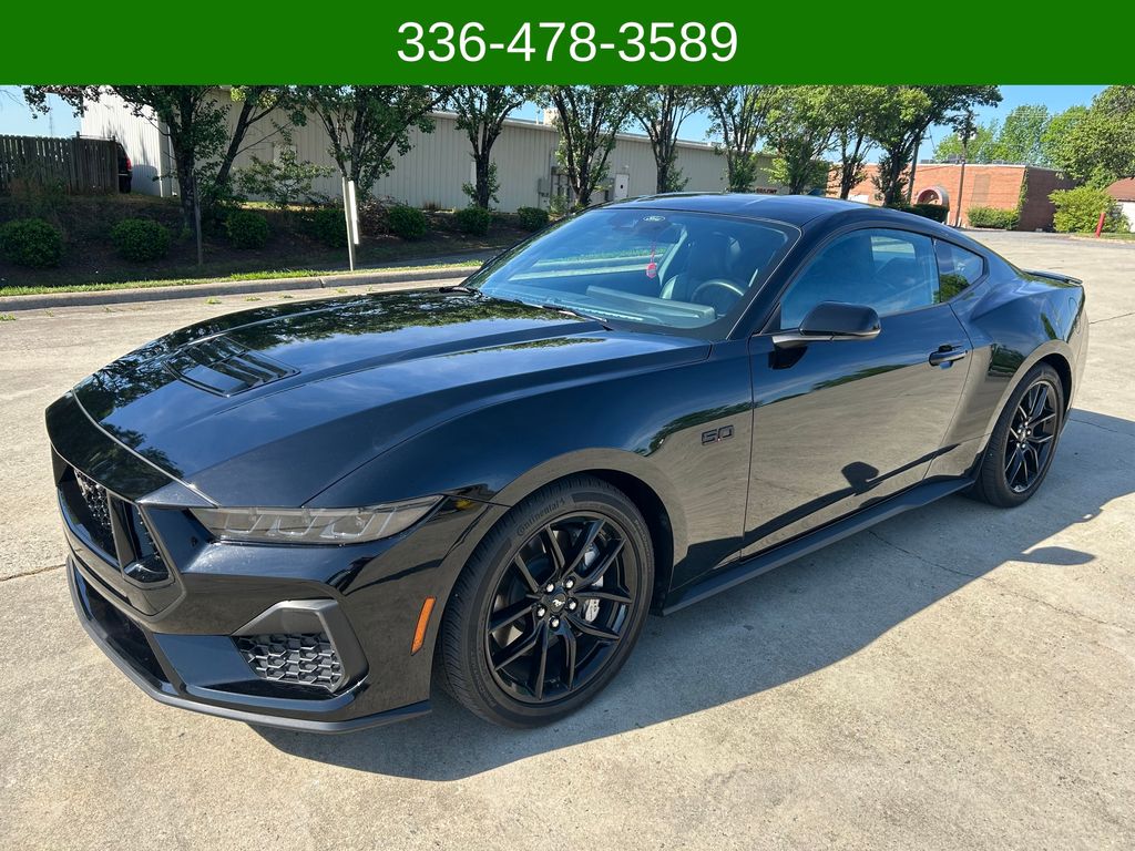 Shadow Black 2025 Ford Mustang Coupe Rear-Wheel Drive Automatic