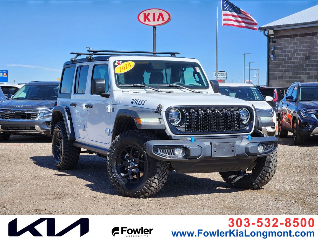 Bright White Clearcoat 2024 Jeep Wrangler 4xe Willys 4WD SUV / Crossover Four-Wheel Drive 8-Speed Automatic