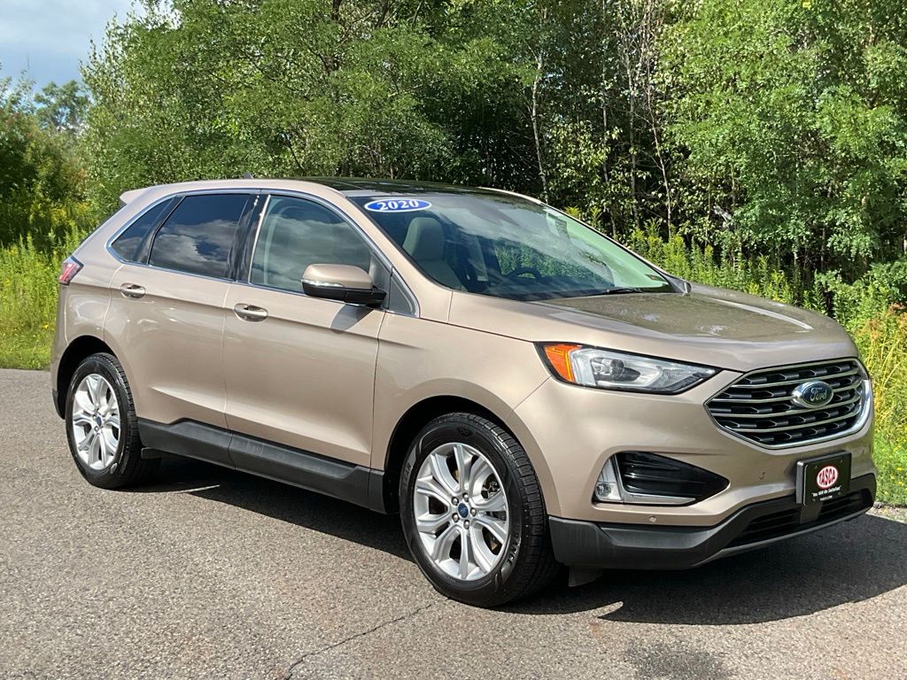 Desert Gold Metallic 2020 Ford Edge SUV / Crossover All-Wheel Drive 8-Speed Automatic