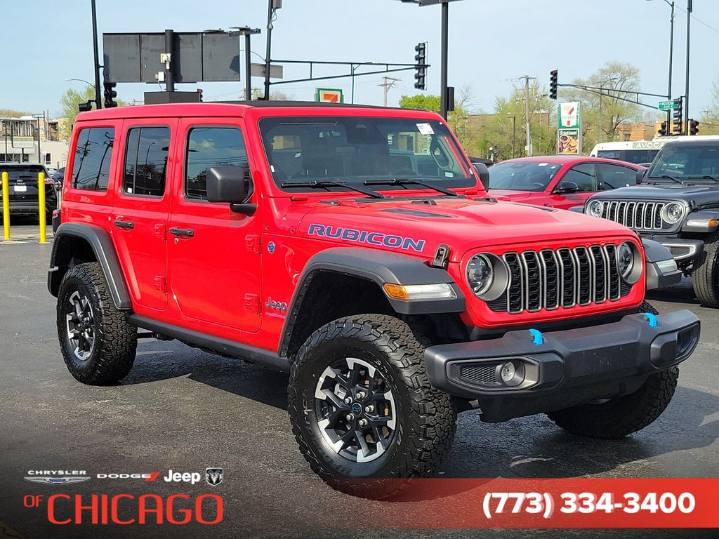 Firecracker Red Clearcoat 2025 Jeep Wrangler 4xe Rubicon 4WD SUV / Crossover Four-Wheel Drive 8-Speed Automatic