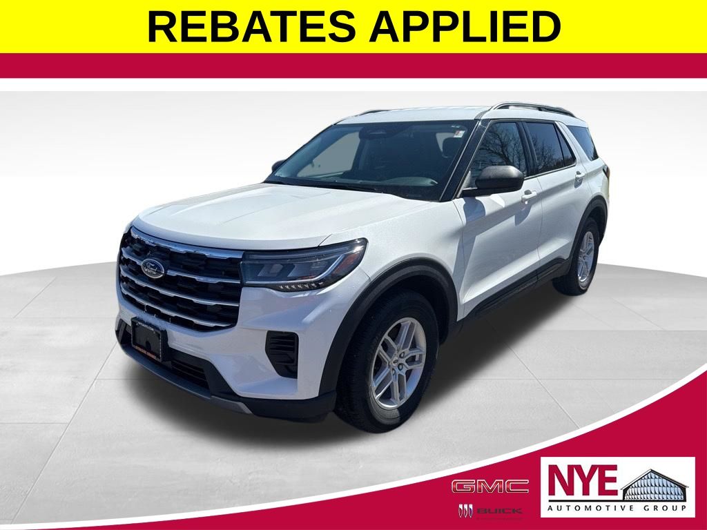 White Metallic 2026 Ford Explorer Active AWD SUV / Crossover All-Wheel Drive Automatic