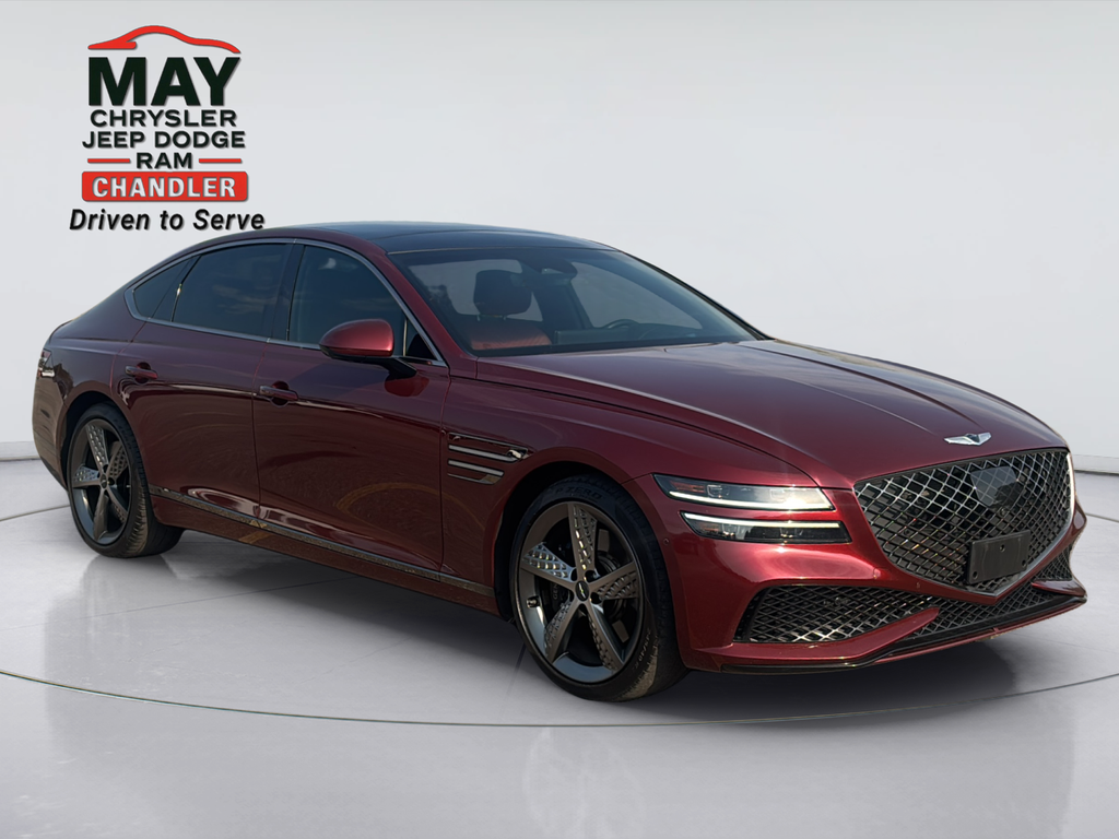 Cavendish Red 2024 Genesis G80 Sedan All-Wheel Drive 8-Speed Automatic