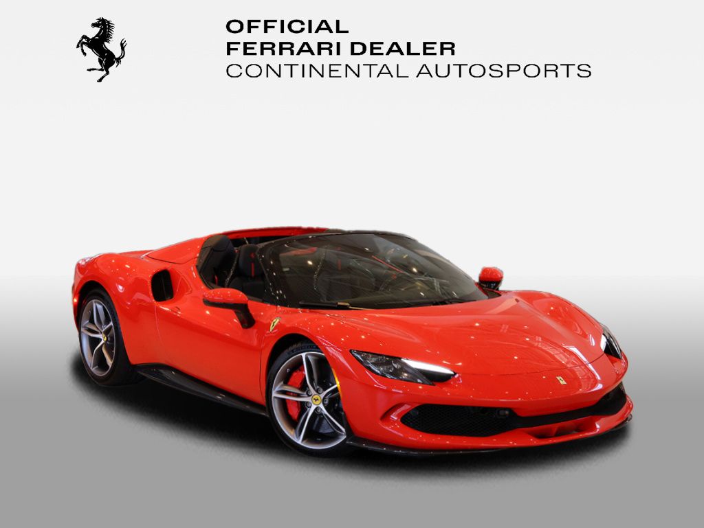 Rosso Scuderia 2023 Ferrari 296 GTS Convertible Rear-Wheel Drive 8-Speed Dual Clutch