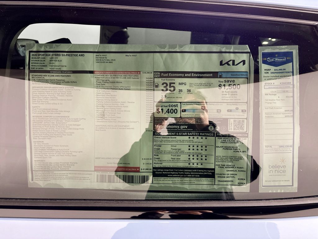 2026 Kia Sportage Hybrid SX-Prestige