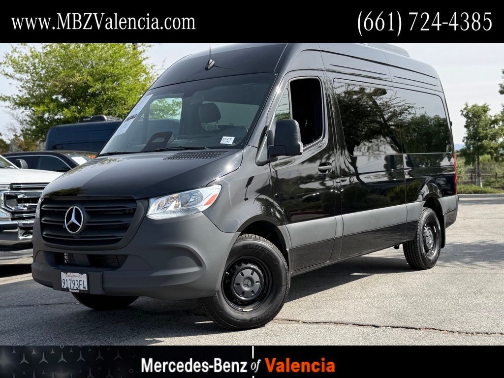 Jet Black 2025 Mercedes-Benz Sprinter 2500 144 Passenger Van RWD Van Rear-Wheel Drive 9-Speed Automatic