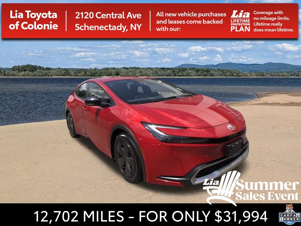 Supersonic Red 2026 Toyota Prius Plug-In Hybrid Hatchback Front-Wheel Drive Continuously Variable Transmission