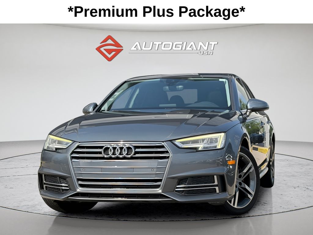 Monsoon Gray Metallic 2018 Audi A4 2.0 TFSI ultra Premium Plus FWD Sedan Front-Wheel Drive 7-Speed Automatic
