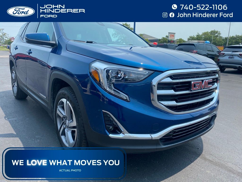 Blue Emerald Metallic 2020 GMC Terrain SUV / Crossover Four-Wheel Drive 9-Speed Automatic