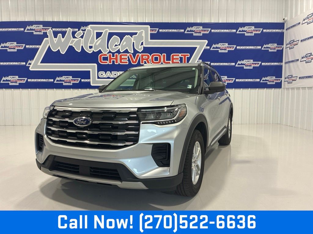 Silver Metallic 2025 Ford Explorer SUV / Crossover All-Wheel Drive Automatic