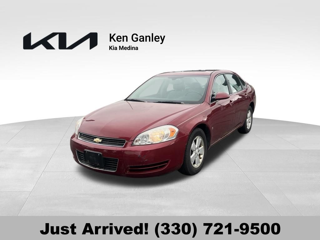 Red Jewel 2008 Chevrolet Impala 1LT FWD Sedan Front-Wheel Drive 4-Speed Automatic Overdrive