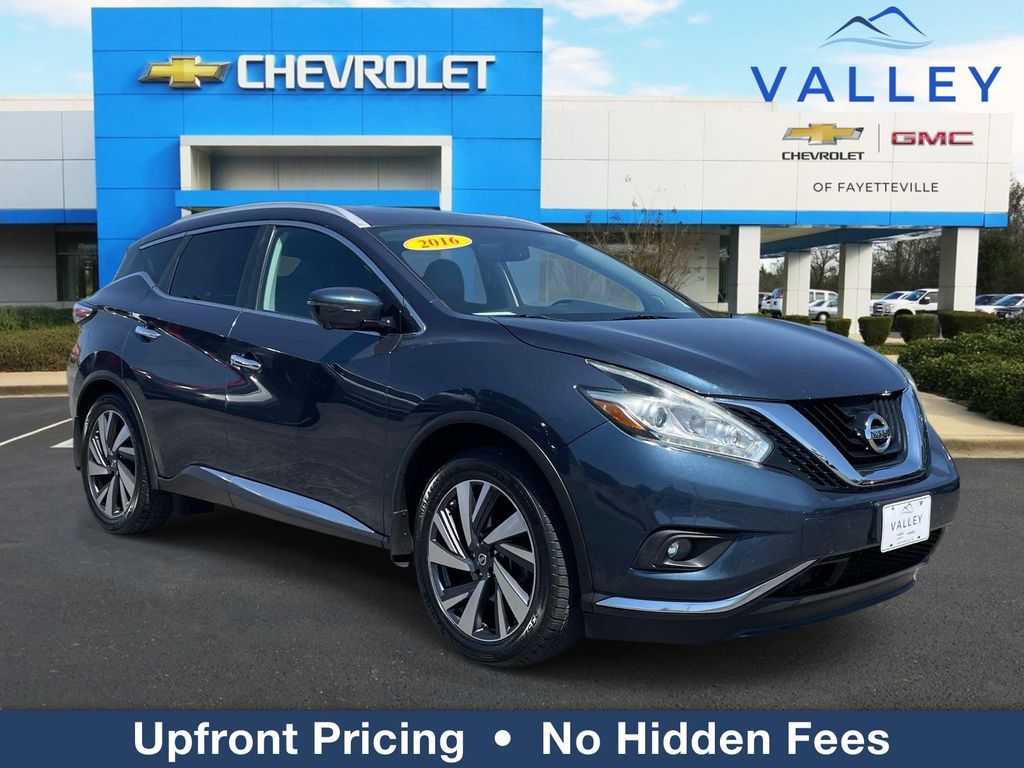 Arctic Blue Metallic 2016 Nissan Murano Platinum SUV / Crossover Front-Wheel Drive Continuously Variable Transmission