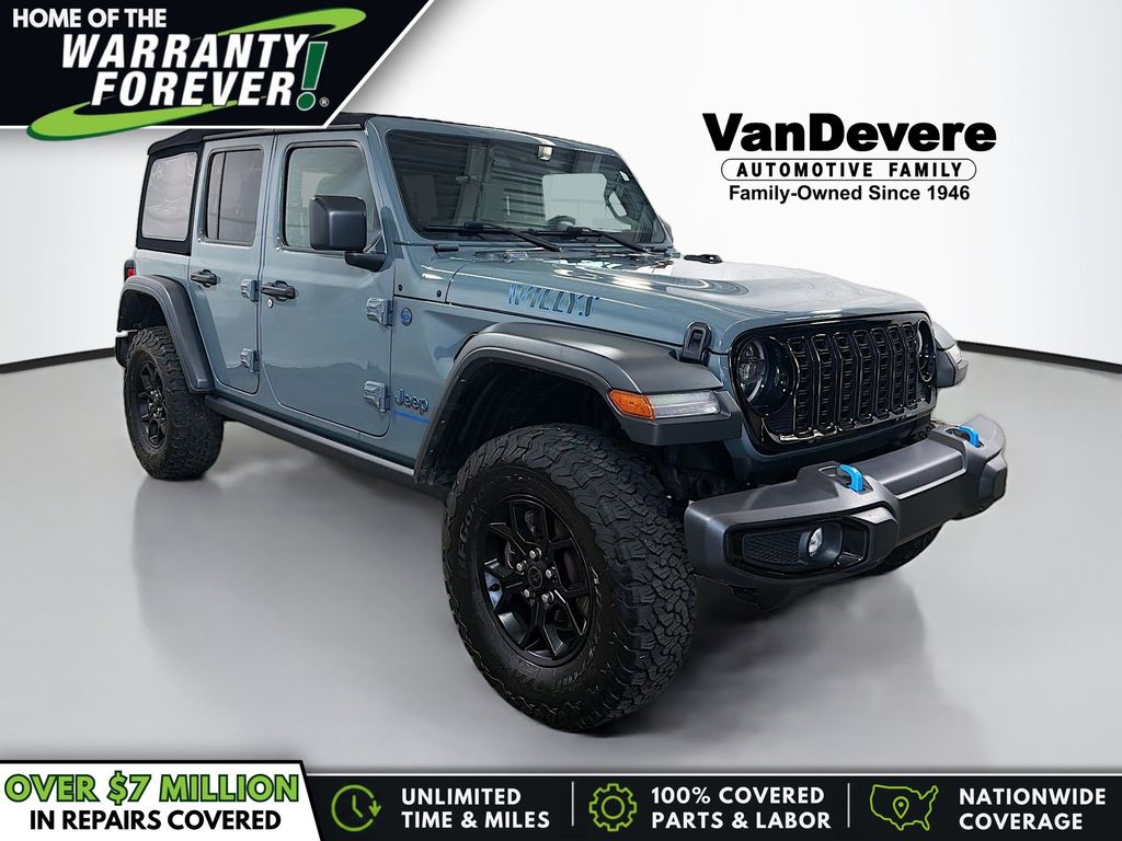 Anvil Clear Coat 2024 Jeep Wrangler 4xe SUV / Crossover Four-Wheel Drive 8-Speed Automatic