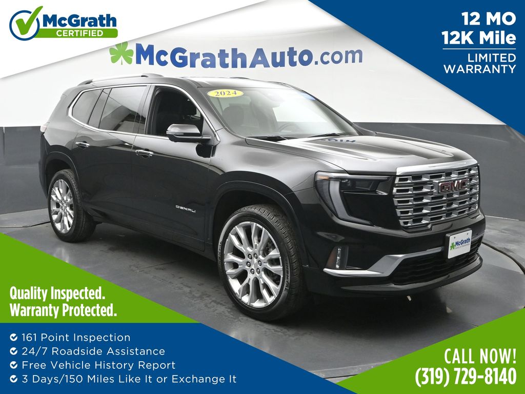 Black (Ebony Twilight Metallic) 2024 GMC Acadia SUV / Crossover Four-Wheel Drive 8-Speed Automatic