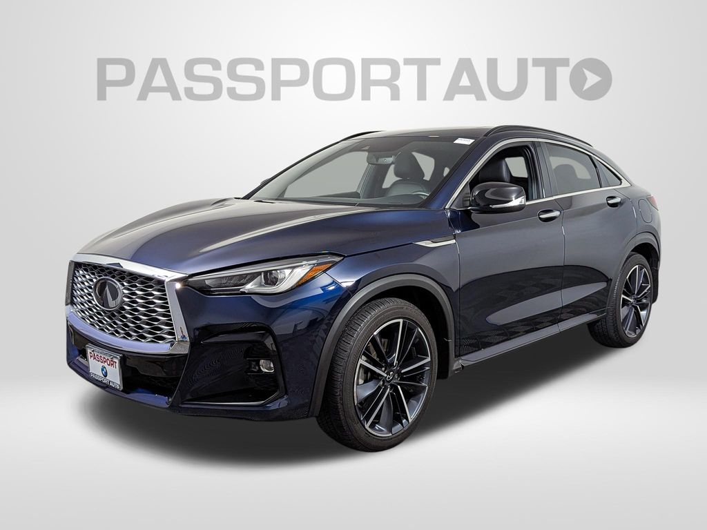 Hermosa Blue 2023 INFINITI QX55 SUV / Crossover All-Wheel Drive Continuously Variable Transmission