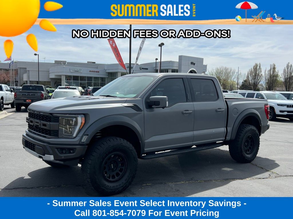 Code Orange Metallic 2023 Ford F-150 Raptor SuperCrew 4WD Pickup Truck Four-Wheel Drive Automatic