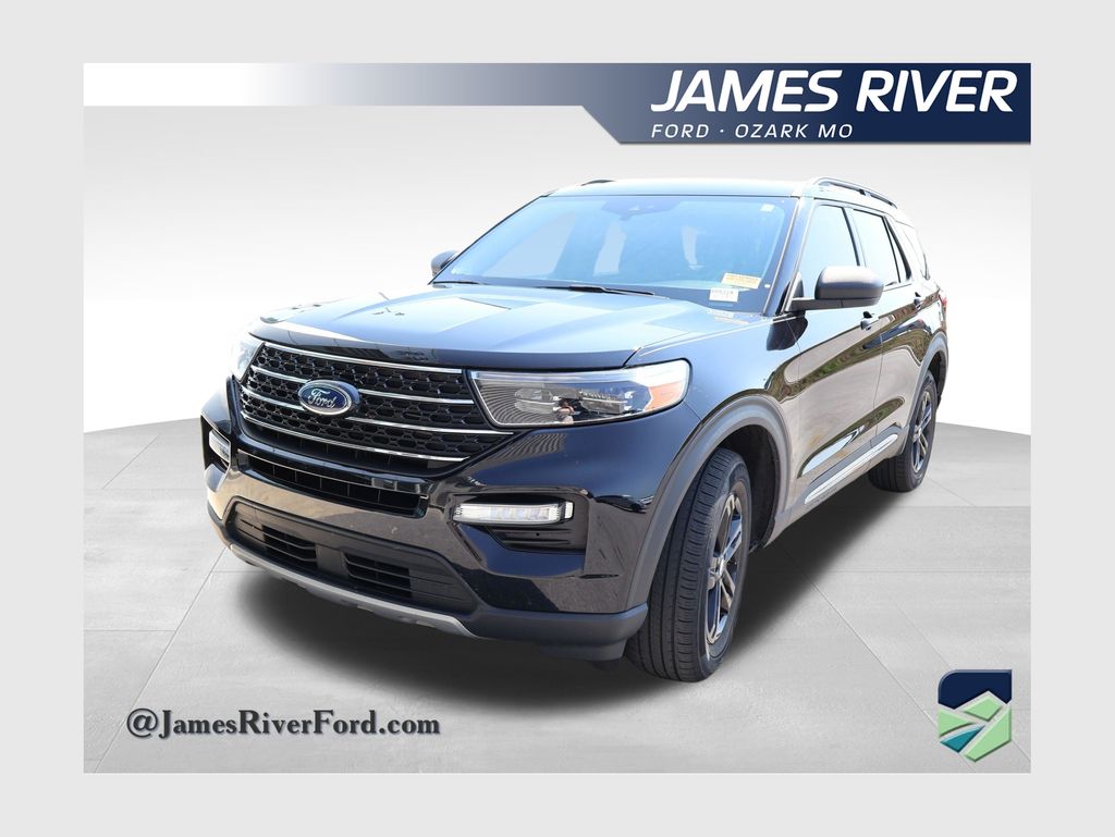 Black Metallic 2021 Ford Explorer SUV / Crossover All-Wheel Drive Automatic