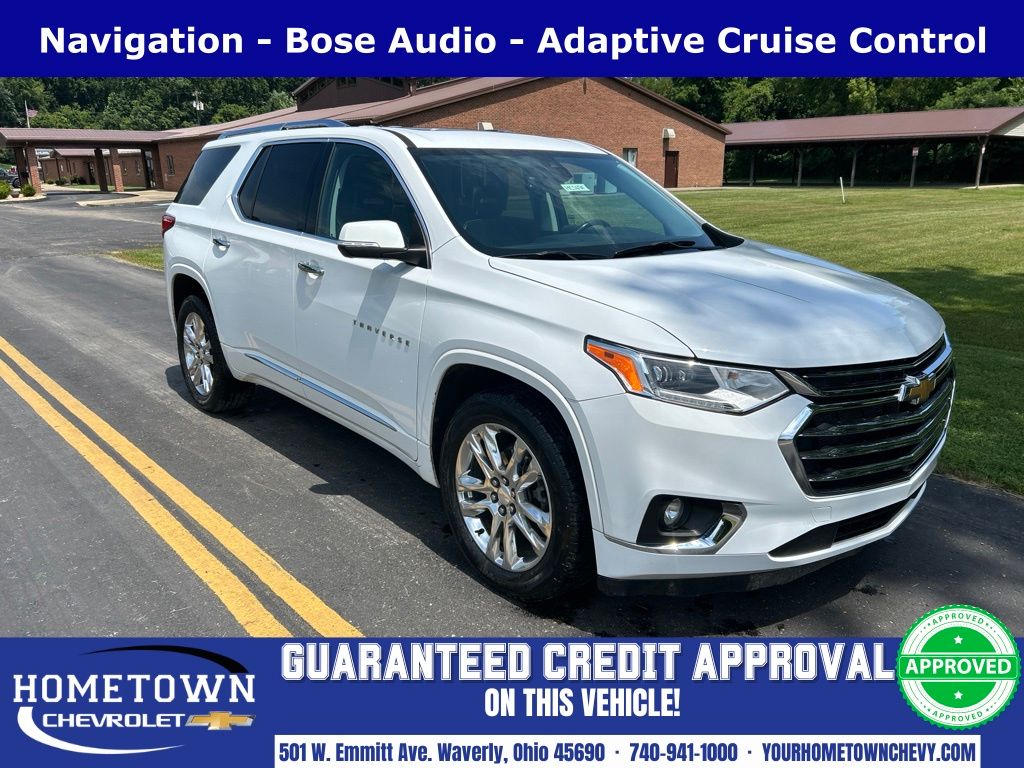 Summit White 2021 Chevrolet Traverse SUV / Crossover Four-Wheel Drive 9-Speed Automatic