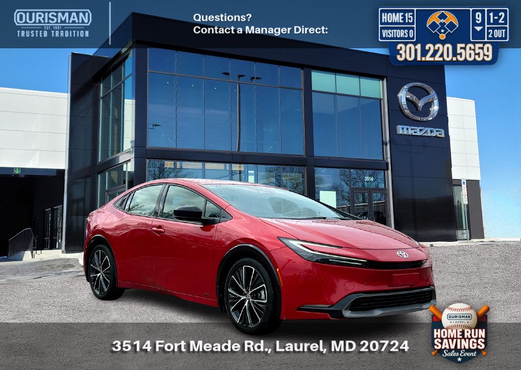 Red 2024 Toyota Prius XLE AWD Hatchback All-Wheel Drive Continuously Variable Transmission