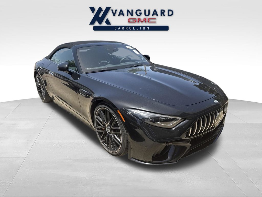 Obsidian Black Metallic 2025 Mercedes-Benz SL-Class Convertible All-Wheel Drive 9-Speed Automatic