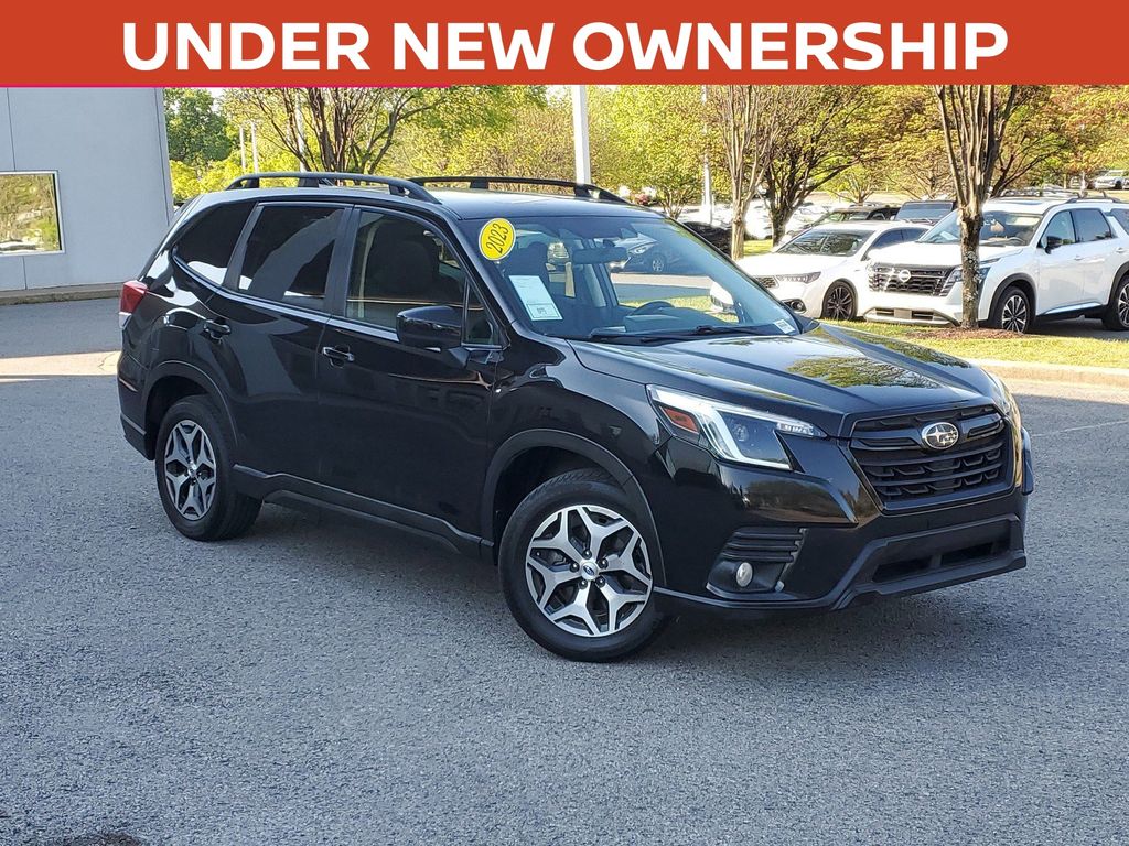 Crystal Black Silica 2023 Subaru Forester Premium Crossover AWD SUV / Crossover All-Wheel Drive Continuously Variable Transmission