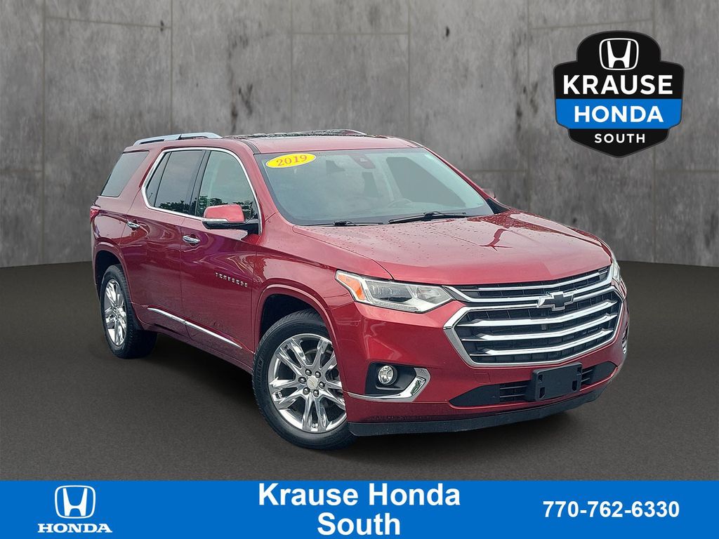 Cajun Red Tintcoat 2019 Chevrolet Traverse SUV / Crossover Four-Wheel Drive 9-Speed Automatic